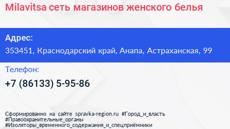 Milavitsa сеть магазинов женского белья - визитка