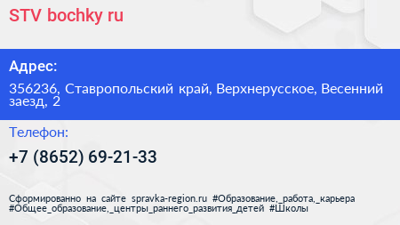 STV bochky ru - визитка
