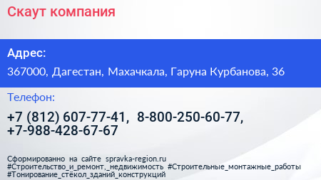 Скаут компания - визитка