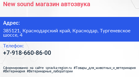 Нажмите, чтобы скачать визитку New sound магазин автозвука - визитка