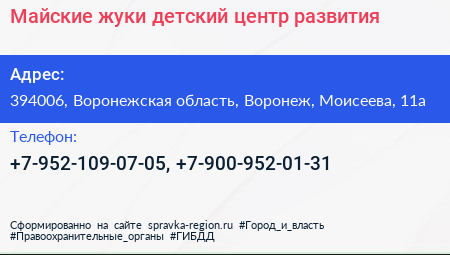 Майские жуки детский центр развития - визитка