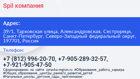 Spil компания - визитка