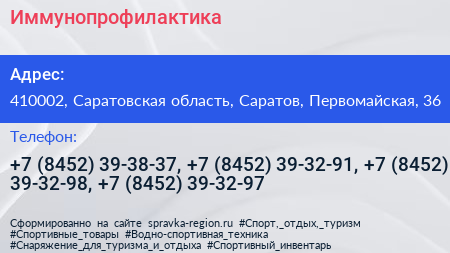 Иммунопрофилактика - визитка