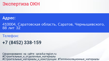 Экспертиза ОКН - визитка