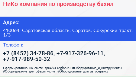 НиКо компания по производству бахил - визитка