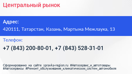 Центральный рынок - визитка