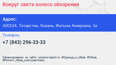 Вокруг света колесо обозрения - визитка