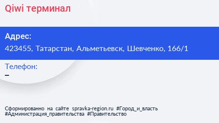 Нажмите, чтобы скачать визитку Qiwi терминал - визитка