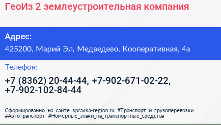 ГеоИз 2 землеустроительная компания - визитка