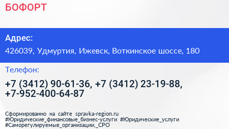 БОФОРТ - визитка