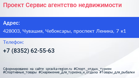 Проект Сервис агентство недвижимости - визитка