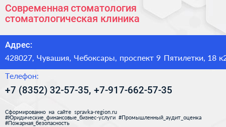 Современная стоматология стоматологическая клиника - визитка