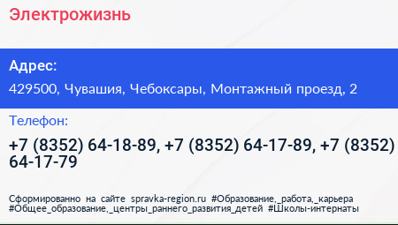 Электрожизнь - визитка