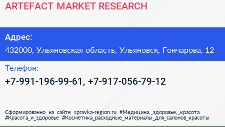 ARTEFACT MARKET RESEARCH - визитка