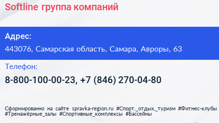 Softline группа компаний - визитка