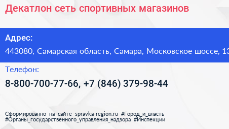 Декатлон сеть спортивных магазинов - визитка