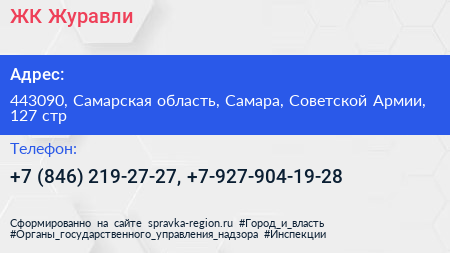 ЖК Журавли - визитка