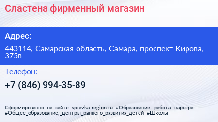 Сластена фирменный магазин - визитка