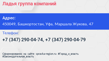 Ладья группа компаний - визитка