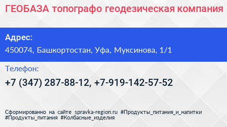 ГЕОБАЗА топографо геодезическая компания - визитка