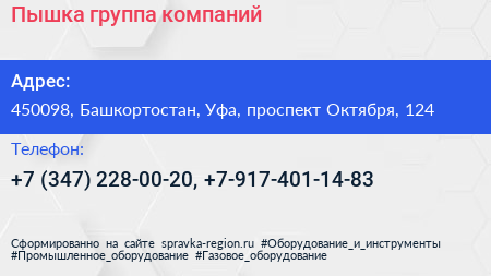 Пышка группа компаний - визитка