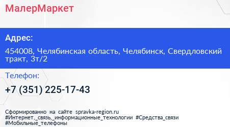 Нажмите, чтобы скачать визитку МалерМаркет - визитка