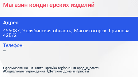 Нажмите, чтобы скачать визитку Магазин кондитерских изделий - визитка