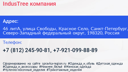 IndusTree компания - визитка