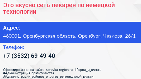 Это вкусно сеть пекарен по немецкой технологии - визитка