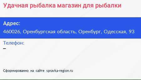 Удачная рыбалка магазин для рыбалки - визитка