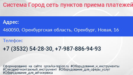 Система Город сеть пунктов приема платежей - визитка