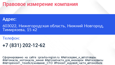 Правовое измерение компания - визитка