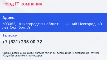 Норд IT компания - визитка