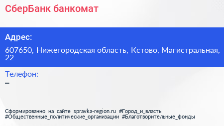 Нажмите, чтобы скачать визитку СберБанк банкомат - визитка