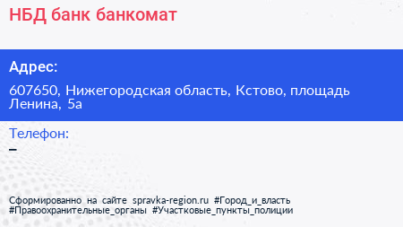 Нажмите, чтобы скачать визитку НБД банк банкомат - визитка
