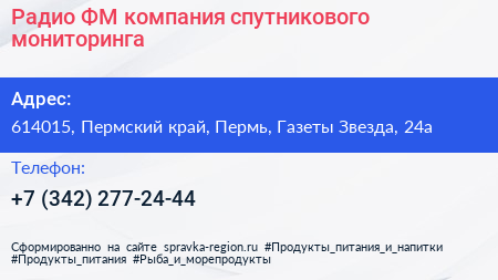 Радио ФМ компания спутникового мониторинга - визитка
