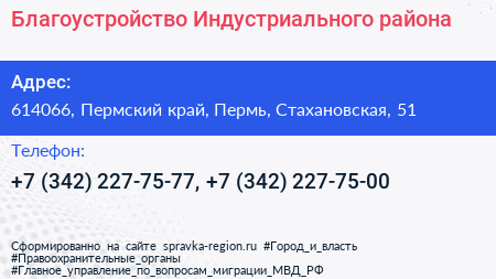Благоустройство Индустриального района - визитка