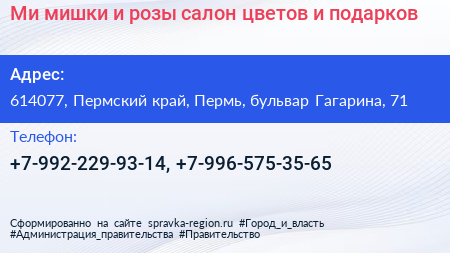 Ми мишки и розы салон цветов и подарков - визитка
