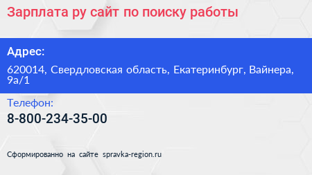 Зарплата ру сайт по поиску работы - визитка