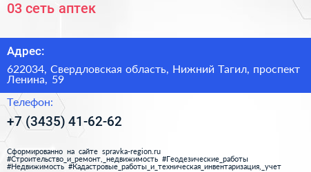 03 сеть аптек - визитка
