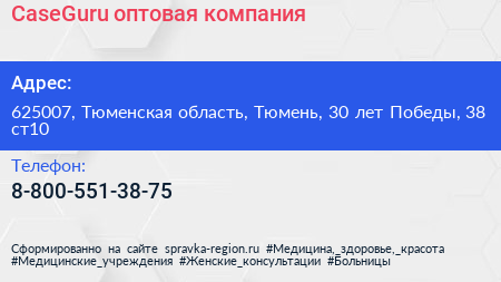 CaseGuru оптовая компания - визитка