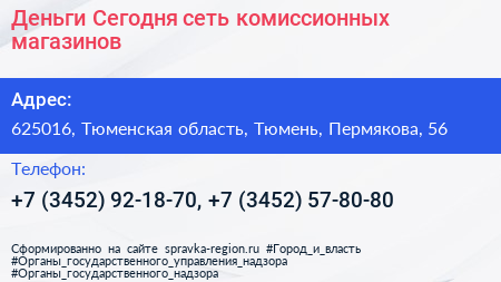 Деньги Сегодня сеть комиссионных магазинов - визитка