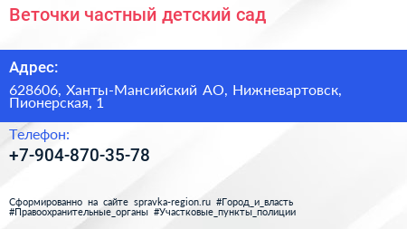 Нажмите, чтобы скачать визитку Веточки частный детский сад - визитка