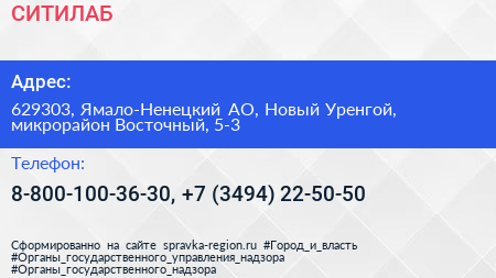 СИТИЛАБ - визитка