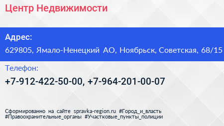 Нажмите, чтобы скачать визитку Центр Недвижимости - визитка