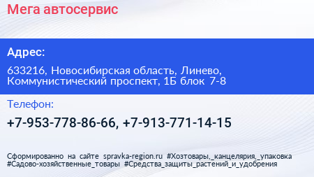 Нажмите, чтобы скачать визитку Мега автосервис - визитка