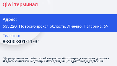 Нажмите, чтобы скачать визитку Qiwi терминал - визитка
