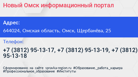 Новый Омск информационный портал - визитка