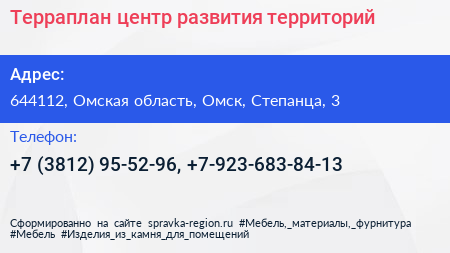 Терраплан центр развития территорий - визитка