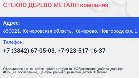 СТЕКЛО ДЕРЕВО МЕТАЛЛ компания - визитка
